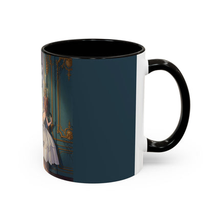 🕯️🎃 The Moonlit Manor Drawing Room Colorful Mug – Elegant Halloween Charm