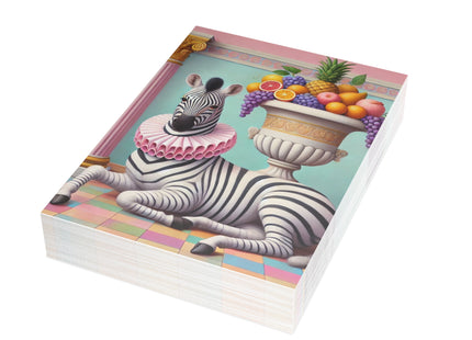 Zebra, Fruit, and Pink Columns Postcard Bundles (envelopes included) - Bundles of 10, 30, 50 Pieces
