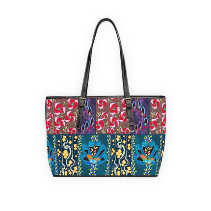 Floral Pattern by Emile-Alain Séguy PU Leather Shoulder Bag