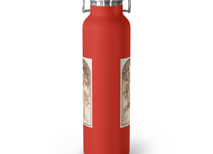The Seasons by Alphonse Maria Mucha Copper Vacuum Insulated Bottle, 22oz