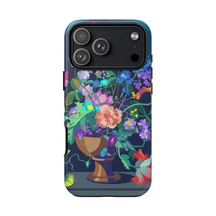 Midnight Floral Reverie Phone Case – Vibrant Bloom & Enchanted Beauty