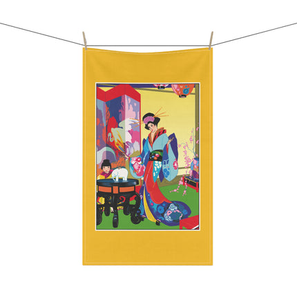 A Timeless Journey by Umberto Brunelleschi Kitchen Towel