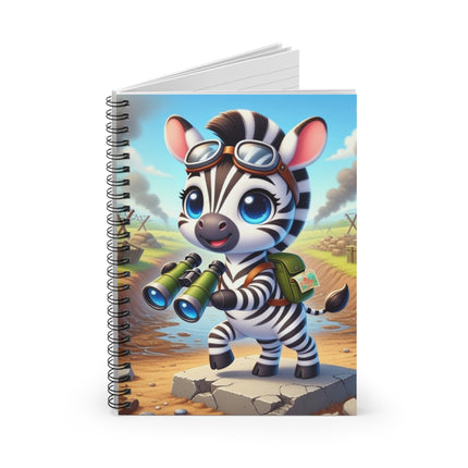 Zebra Lookout Spiral Notebook - Ruled Line