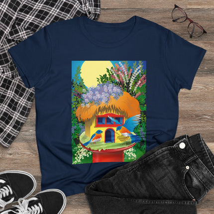 Birdhouse Haven Women's Midweight Cotton Tee