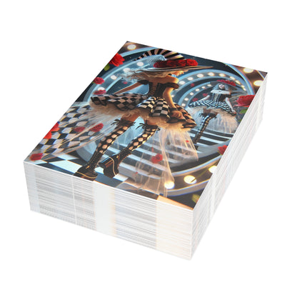 Halloween Witch Through the Mirror Postcards (envelopes included) - Bundles of 10, 30, 50 Pieces