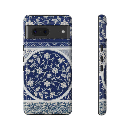 Blue Flower Pattern by Owen Jones Phone Cases
