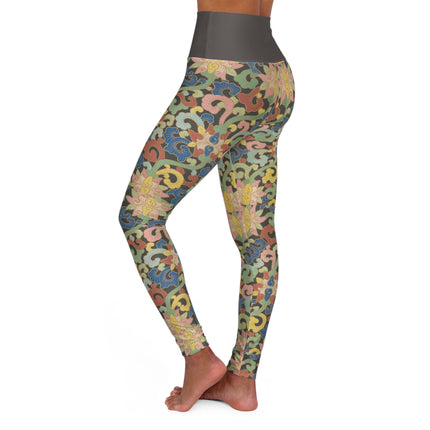 Examples of Chinese ornament, Pl.12 by Owen Jones High Waisted Yoga Leggings (AOP)