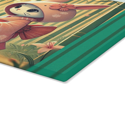 Geisha Kitten’s Easter Glass Cutting Board