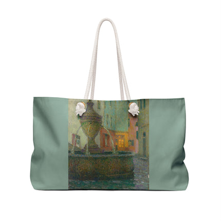 La Fontaine, Saint-Paul De Vence by Henri Le Sidaner Weekender Bag