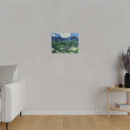 Olive Trees by Vincent Van Gogh Matte Canvas, Stretched, 0.75"