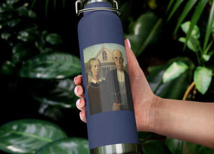 American Gothic by Grant Wood Copper Vacuum Insulated Bottle, 22oz