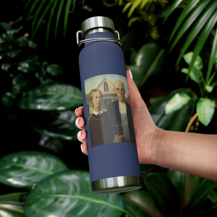 American Gothic by Grant Wood Copper Vacuum Insulated Bottle, 22oz