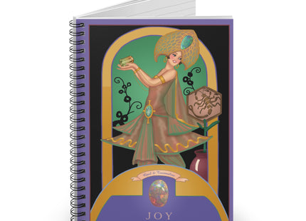 October & Opal, Tourmaline (from the Gem Series) by Sofia Chiostri Spiral Notebook - Ruled Line
