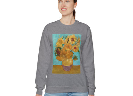 Vase with Twelve Sunflowers by Vincent Van Gogh Heavy Blend™ Crewneck Sweatshirt
