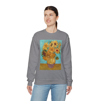Vase with Twelve Sunflowers by Vincent Van Gogh Heavy Blend™ Crewneck Sweatshirt