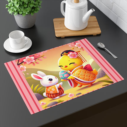 Whimsical Springtime Exchange Placemat, 1pc