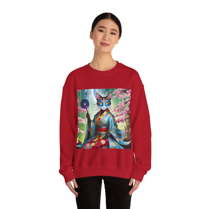 Cyberpunk Geisha Unisex Heavy Blend™ Crewneck Sweatshirt