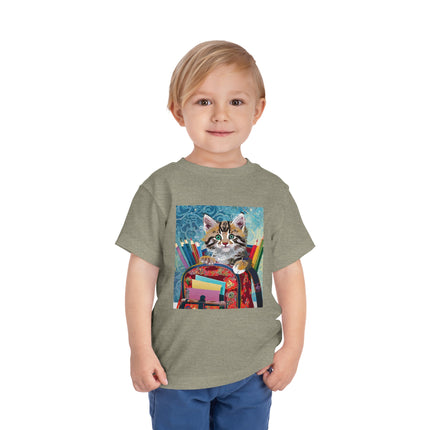 Whiskered Wanderings Toddler Short Sleeve Tee