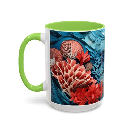 Enchanting Underwater Scene Colorful Mugs (11oz, 15oz)
