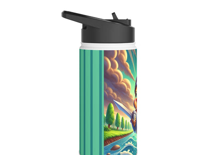 Valiant Duck Stainless Steel Water Bottle, Standard Lid