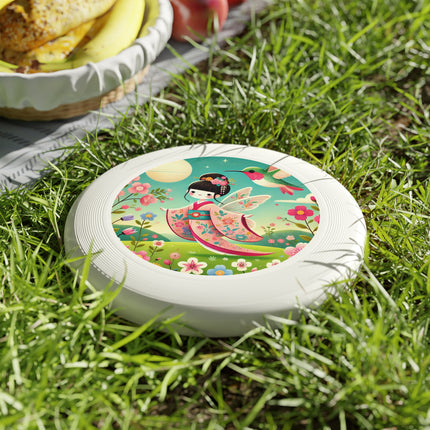 Geisha Fairy and the Hummingbird Blossom Wham-O Frisbee – Enchanted Wings & Graceful Harmony