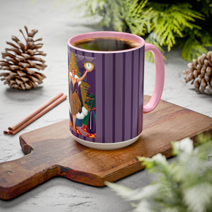 Countdown to Christmas Elegance Colorful Mugs (11oz, 15oz)