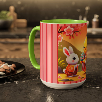 Whimsical Springtime Exchange Colorful Mugs (11oz, 15oz)