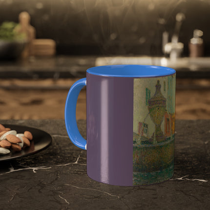 La Fontaine, Saint-Paul De Vence by Henri Le Sidaner Colorful Mug