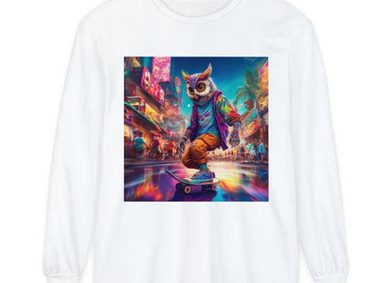 Neon Skater Garment-dyed Long Sleeve T-Shirt