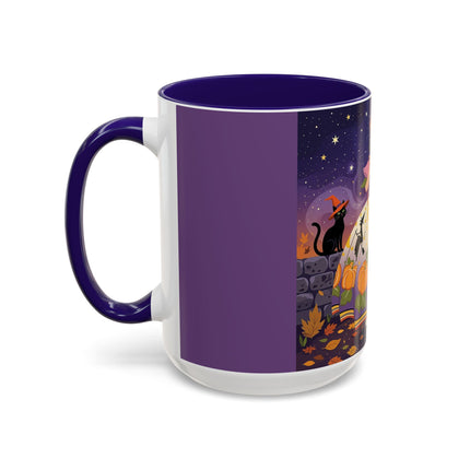 🎃🌙 The Pumpkin Moon Dress Colorful Mug – Whimsical Halloween Fashion