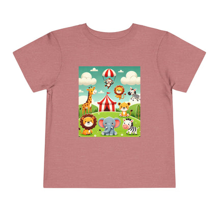 Whimsical Circus Friends Toddler Short Sleeve Tee