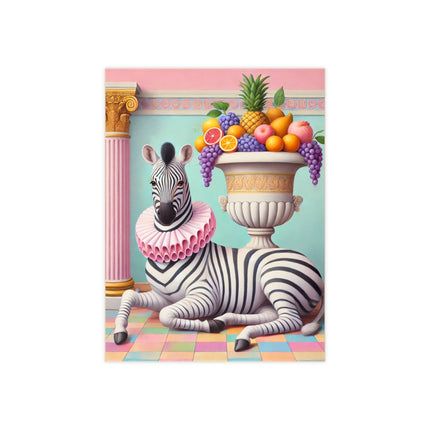 Zebra, Fruit, and Pink Columns Ceramic Tile