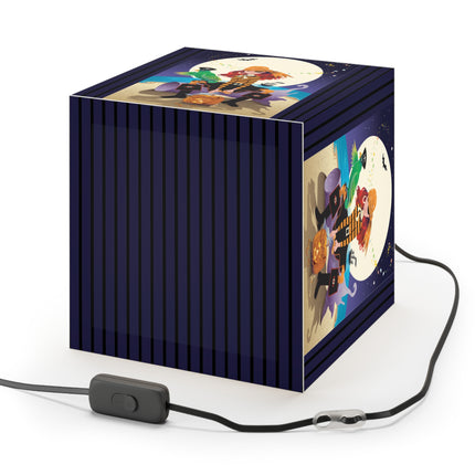 Moonlit Pirate Halloween Light Cube Lamp