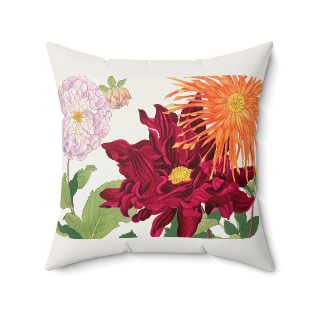 Dahlia by Tanigami Kônan Spun Polyester Square Pillow
