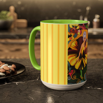 Enchanted Pansy Elegance Colorful Mugs (11oz, 15oz)