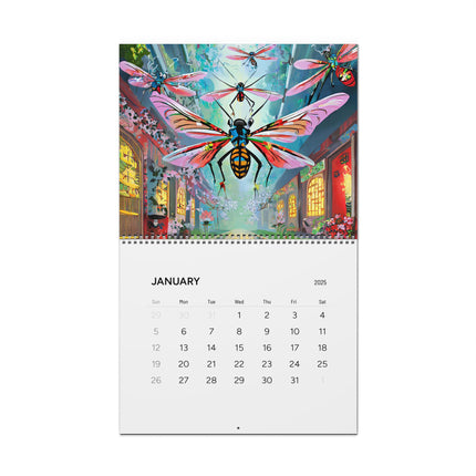 Neon Beasts: A Cyberpunk Odyssey Wall Calendars (2025)