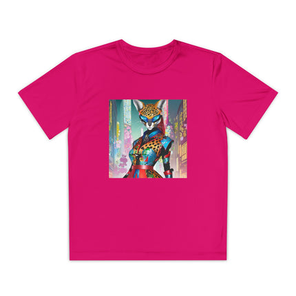 Cyber Cat Glamour Youth Competitor Tee