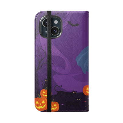 🎭🌹 The Harlequin Rose Masquerade Flip Case – Theatrical Halloween Romance