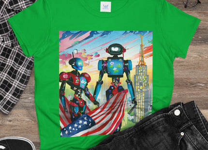 High Fashion Cyberpunk CIA Robots Cotton Tee