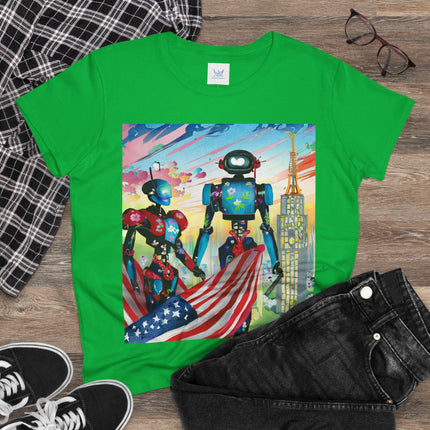 High Fashion Cyberpunk CIA Robots Cotton Tee