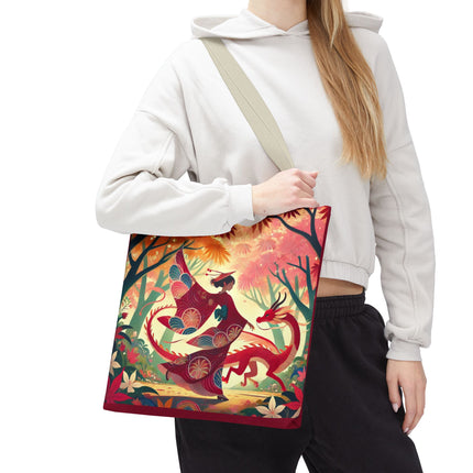 The Dragon Fairy’s Dance Tote Bag – Enchanted Grace & Spring Magic