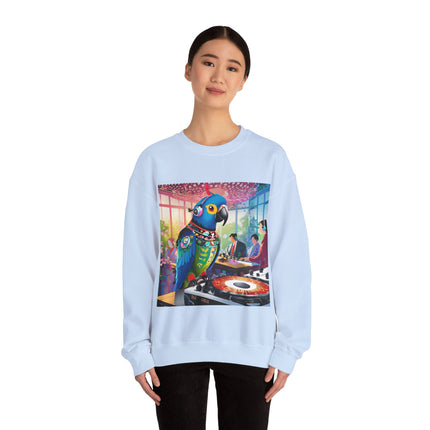 Parrot DJ Unisex Heavy Blend™ Crewneck Sweatshirt
