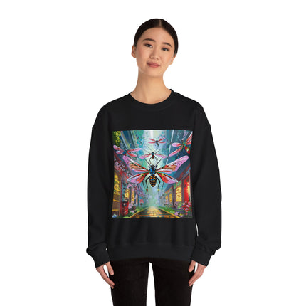 Neon Swarm Unisex Heavy Blend™ Crewneck Sweatshirt
