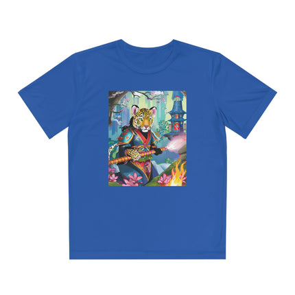Cyberpunk Leopard Youth Competitor Tee