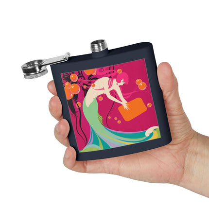 Mermaid Dive Flask – Vibrant Waves & Playful Charm