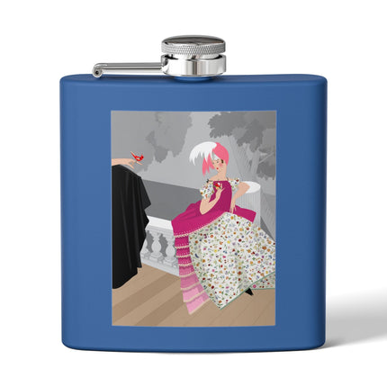 The Red Bird Stainless Steel Flask – Gentle Storybook Charm & Elegant Whimsy