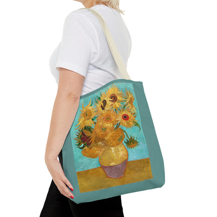Vase with Twelve Sunflowers by Vincent Van Gogh Tote Bag (AOP)