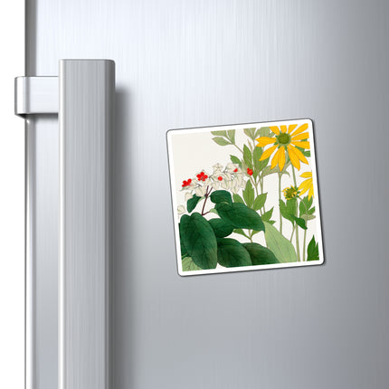 Clerodendrum & Rudbeckia by Tanigami Kônan Magnets (3 Sizes)