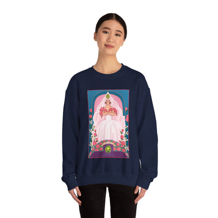 August & Peridot (from the Gem Series) by Sofia Chiostri Unisex Heavy Blend™ Crewneck Sweatshirt
