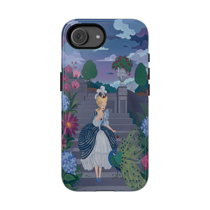 🦚🌸 The Peacock Garden Terrace Phone Case – Art Deco Floral Elegance